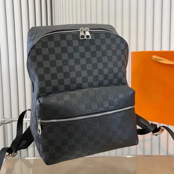 Mochila de designer de couro de alta qualidade Bolsa de designer de luxo Mochilas de viagem masculinas e femininas Moda clássica impressa em lona revestida em parquet mochila de couro