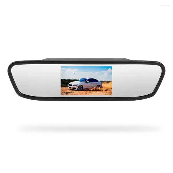 4.3 Polegada tela tft lcd display colorido estacionamento espelho traseiro do carro monitor hd para câmera de visão visão noturna invertendo