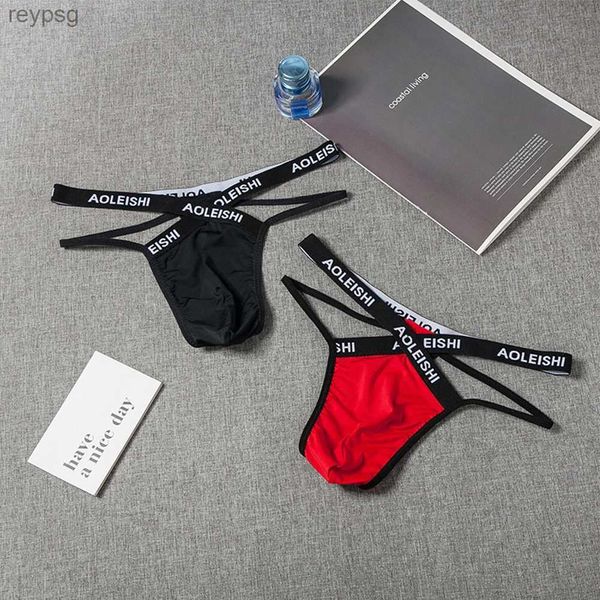 Slips Höschen Herren Jock Strap Thongs Atmungsaktive G-String T-Back Männer Unterwäsche rückenfreie Jockstrap Tanga Unterhose YQ240215