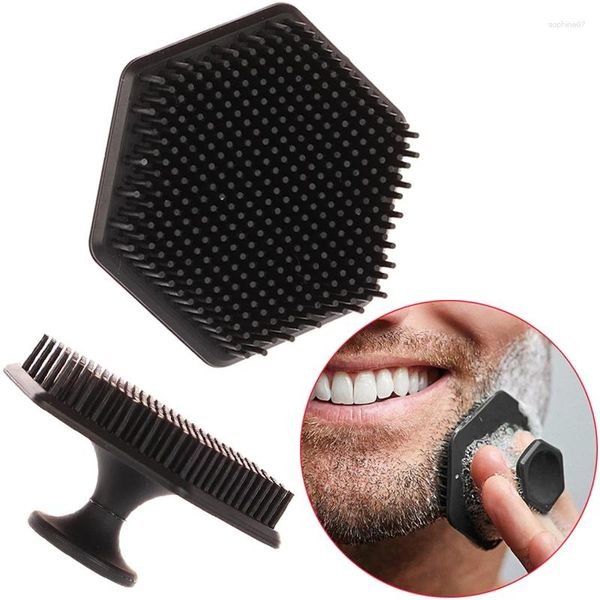 Makyaj fırçaları Erkekler Yüz Temizleme Scrubber Silikon Minyatür Yüz Derin Temiz Tıraş Masaj Scrub Fırçası Güzellik Duş Cilt Bakım Aracı