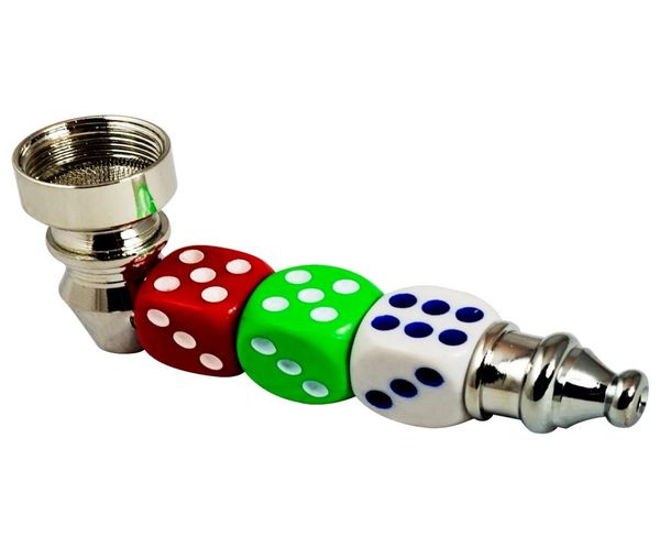 Formax420 Mini Dice Pipa da fumo Tasca a mano Pipa per erbe Colore Invia casuale 1435888