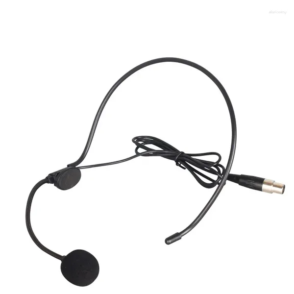 Microfoni Cuffia XLR a tre pin Microfono a condensatore Auricolare con trasmettitore marsupio professionale a collo di cigno