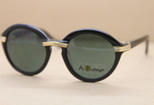 Óculos de sol óculos de designer inteiro 1991 original 1125072 armação de braços vintage molduras de prancha redonda acessórios de moda size1269121