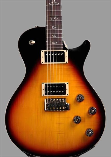 Özel Mağaza Alev Maple Top PRS Krom Kaplamalı Donanımlı Elektro Gitar Çin