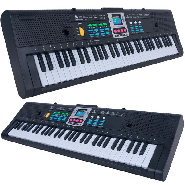 61 tasti tastiera per pianoforte elettronico per bambini avvio rapido registrazione riproduzione giocattoli educativi musicali strumento regalo per bambini 240124