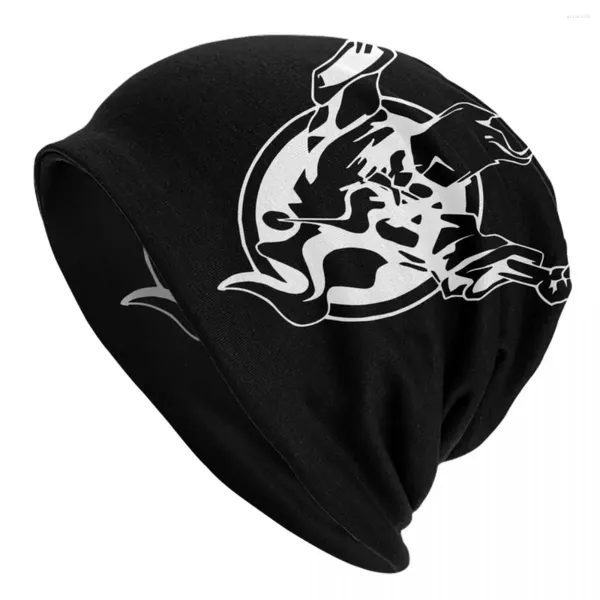 Berets Thunderdome Hardcore Gabber Bonnet Femme Coole Strickmütze für Damen Herren Warme Wintermusik Festival Beanies Caps