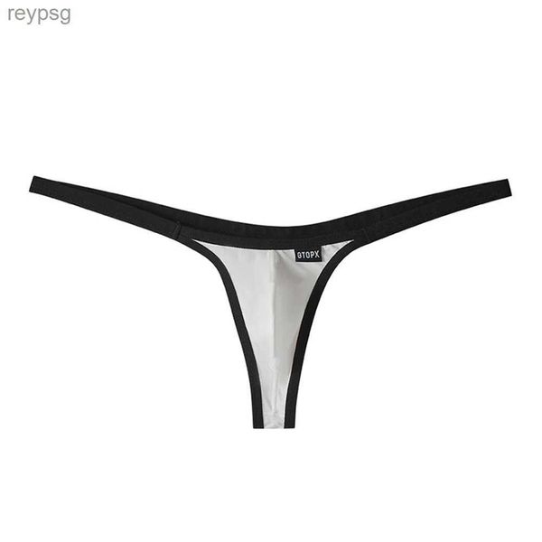 Slip Mutandine da uomo perizoma intimo gay sexy custodia per pene micro perizoma perizoma T back bikini Bkini 2022 YQ240215