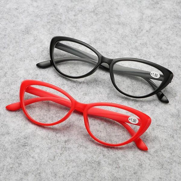 Óculos de sol olho de gato óculos de leitura mulheres óculos para miopia anti luz azul miopia triângulo único -1.0 4.0