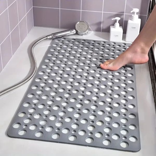 Tappetino antiscivolo per il bagno con ventosa Design a foro tondo Anello per massaggio per il bagno Scarico rapido adatto per la doccia el 240130