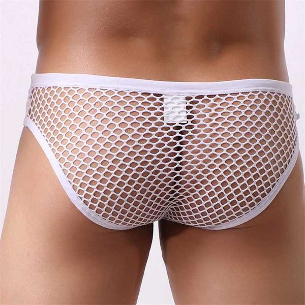 Underpants sexy Mesh Men mutande briefsping briefspillati fanatici Big boties cavi cavi Breve Cueca Hombre Maschio YQ240214