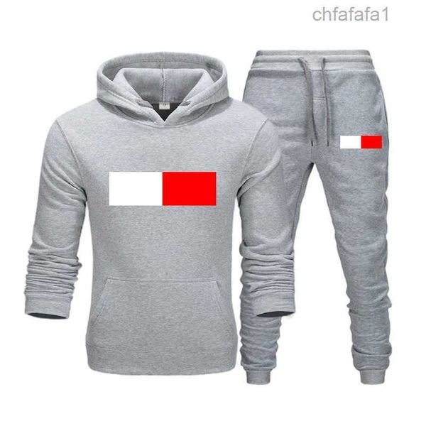 Tuta da uomo Luxury 2 pezzi Set Casual Felpe con cappuccio Felpa Pantaloni sportivi Tuta Adolescenti Sport Stampa Jogging S-3xl Abbigliamento Abbigliamento sportivo stampato Marca 1XBZ