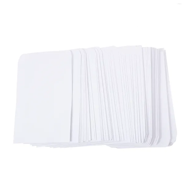 Envoltório de presente Envelopes de dinheiro em branco Contas de papel para dinheiro Escritório Business Letter File Bag Branco