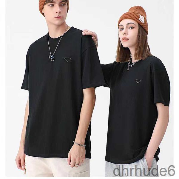 Mens T-shirt Womens Designer Solto 100% Algodão Top 250g High End Casal Casual Roupas de Luxo Rua Tamanho Europeu S-2XL ZWB5