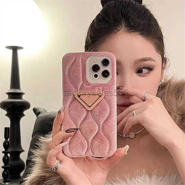 Designer Women Phonecases P Custodia per cellulare di lusso Moda Iphone 15 14 13 12 11 Custodie pro max 15promax Custodia per cellulare 5 colori Triangolo Custodia per iPhone L5201