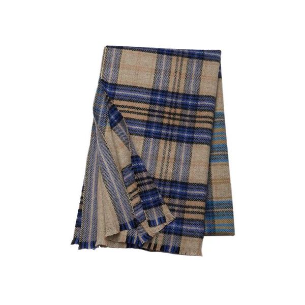 Luxusmarke Vielseitiger klassischer Schal Pashmina für Damen und Herren Warm halten Schals Design Farbe Plaid Wollschal Übergröße 4RVK5