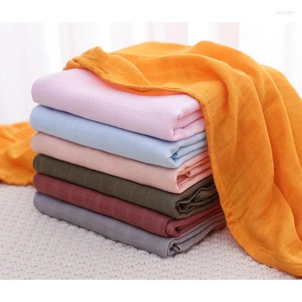 Одеяла, однотонное детское банное полотенце, мягкое и удобное оберточное одеяло для новорожденных для мальчиков и девочек, благоприятное для кожи