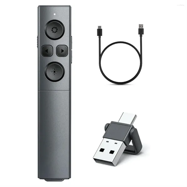 Remoto controller 2 in 1 Presentazione USB Presentazione Presentatore wireless ricaricabile per presentazioni PowerPoint