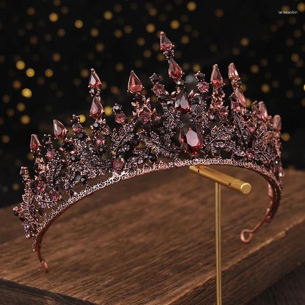 Haarspangen Prinzessin Krone Hochzeitskleid Kopfbedeckung Voller Strass Anti-Rutsch-Ornament für Partygeschenke Zubehör
