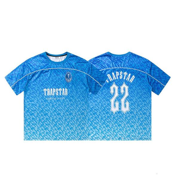 Trapstar Tasarımcı T Shirt Sport Rude Moda Giyim En Kaliteli Yüksek Sokak Gömlek Şortları Kadın Fitness Yumuşak Nefes Alabilir Serin Stil Man için Trapstar 6613ess