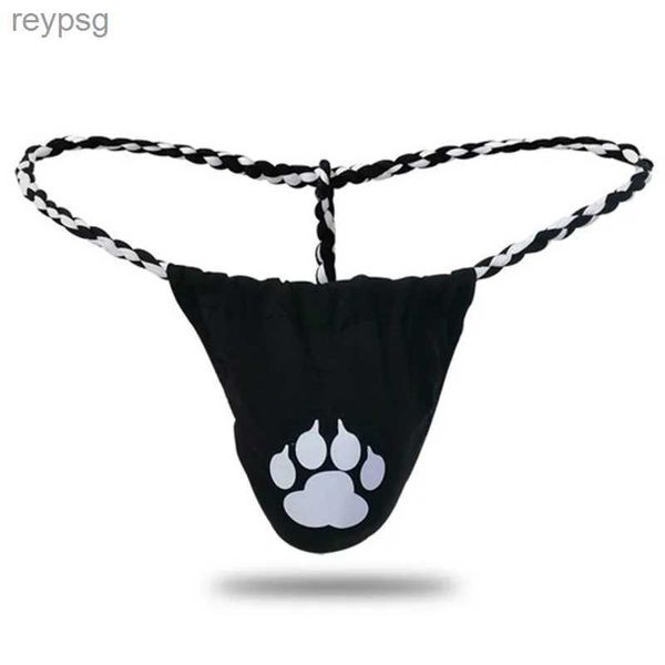 Slips Höschen Bear Paw Claw Unterwäsche Herren Jockstrap Thongs Gay G-Strings T-Back Dessous Bikini Bulge Pouch Hundoshi M L XL XXL YQ240215