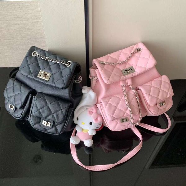 Koreanische Version von Xiaoxiangfeng Lingge Kette für Frauen Neue Einzelne Schulter Tasche Casual Vielseitige Multi Tasche Rucksack Fabrik direkt verkäufe