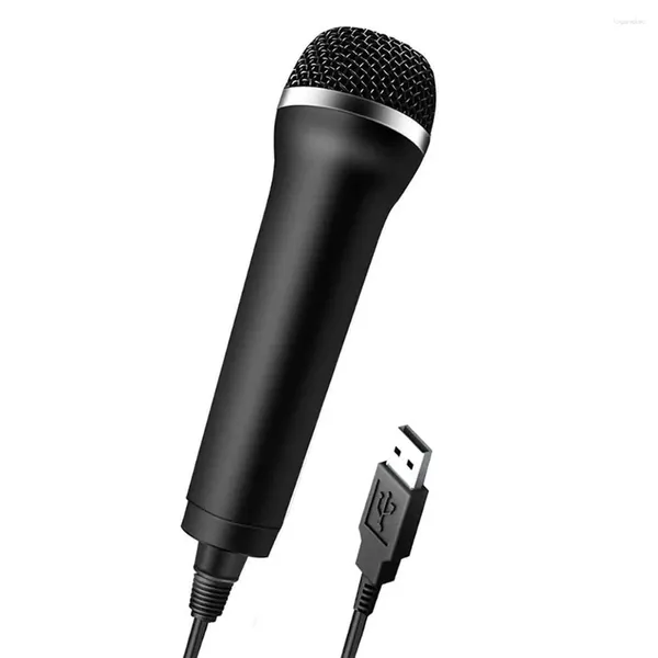 Microfones USB Wired Microfone Karaoke Mic para Switch Wii PS4 Xbox PC Computador Condensador Gravação Microfone Ultra-Wide