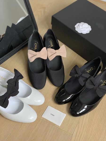 Klasik Küçük Çiçek Yüksek Topuk Tekne Ayakkabı Tasarımcı Deri Ayakkabı Kalın Orta Kalifo Ayakkabı 5cm% 100 Cowhide Fringe Yuvarlak Kafa Lüks Kadın Elbise Ayakkabı