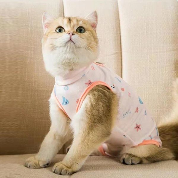 Vestuário para cães Algodão Pet Reabilitação Roupas Pós-operatórias Roupas Cat Recuperação Proteção Terno Filhote de Cachorro Pequenos Acessórios