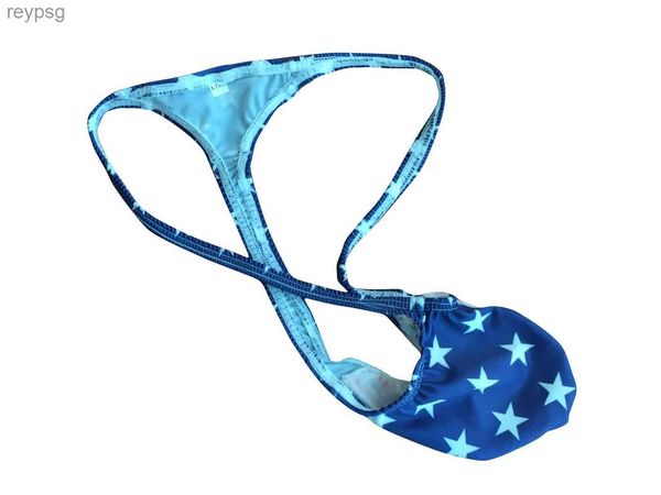 Slip Mutandine Intimo uomo G-String Perizoma Custodia sagomata Rigonfiamento Bud Grape Smugglers USA Flag Stars Stripes Patriottico YQ240215