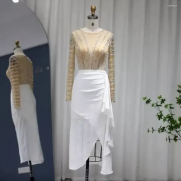 Abiti da festa Applicazioni in pizzo Abiti da sposa a maniche lunghe Abiti da sposa 2024 Abiti da principessa bianchi con scollo a V Taglie forti