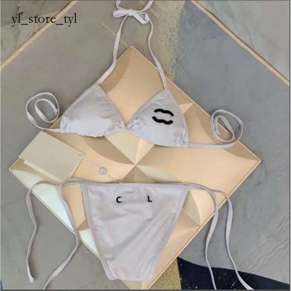 CC New Luxury France Paris Frauen Strand Schwarz Zweiteiliger Badeanzug Designer Bademode Bikini Damen Bademode Badeanzug Sexy Sommer Womans Channel Bikinis 789