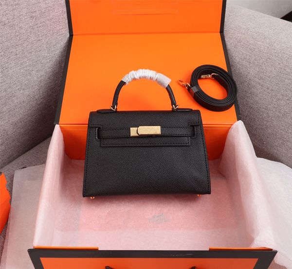 Mini 19,5 cm Espom Segunda Geração Mulheres Totes Designer de Moda Bolsas de Ombro Super Couro Genuíno Couro Senhora Bolsa Fábrica Atacado Ouro Prata Hardware