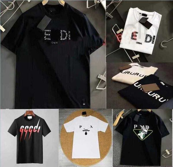 T-shirt da uomo Designer nuovo marchio fen di Luxury T-shirt da uomo T-shirt a maniche corte in morbido cotone Abbigliamento casual estivo Abbigliamento T-shirt Nero Bianco Verde Rosso