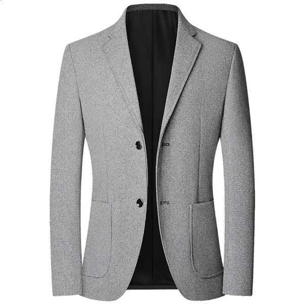 Spring Men Giyim Erkekleri Blazer Ceket Moda Sıradan İnce Katlar Yüksek Kişilik İş Takım Düğün Takımları 240201