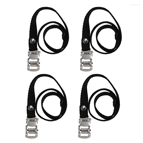 Coleiras de cachorro 4pcs pés cinta pedal tiras toe clips fita para bicicleta de engrenagem fixa