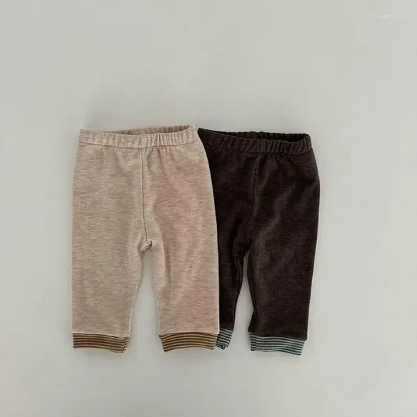 Hosen 2024 Frühling Retro Junge Baby Leggings Mädchen Kinder Lose Beiläufige Infant Baumwolle Hosen Kleinkind Sport Kind Kleidung