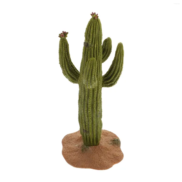 Fiori decorativi Accessori per scrivania Desert Green Plant Model Piante artificiali Sand Table Cactus Decor