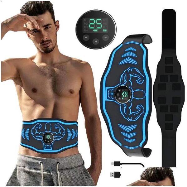 Core Addominali Cintura tonificante Abs Toner muscolare Ems Stimator Uomo Donna Fitness Training Body Sha Home Gym Allenamento Esercizio 240123 Ot9Mc