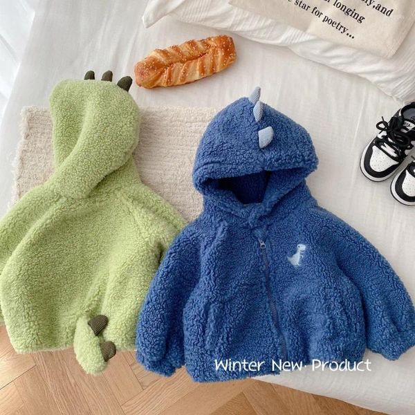 Jacken Kinder Super Nette Pullover 0-5 Jahre Alt Winter Koreanische Kinder Tragen Jungen Mit Kapuze Cartoon Plüsch Mantel Baby