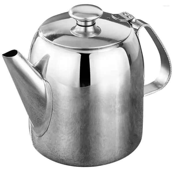 Garrafas de água chaleira de aço inoxidável pequeno viaje de chá de chá com holoneira jarra moderna para casa de fogão