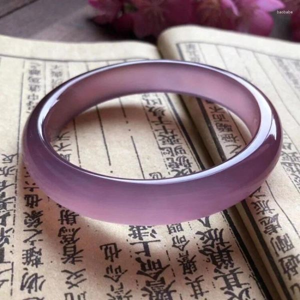 Женские майки, оптовая продажа, бразильский императорский фиолетовый браслет из халцедона, 12 мм, агат, фиолетовый нефрит, может быть отправлен от имени