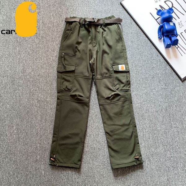 pantaloni cargo Cahar tt Pantaloni classici da registrazione Pantaloni della tuta per l'industria pesante Marchio di moda lavato Realizza vecchie tute Panno per il ginocchio Dettagli lavorazione indumenti da uomo