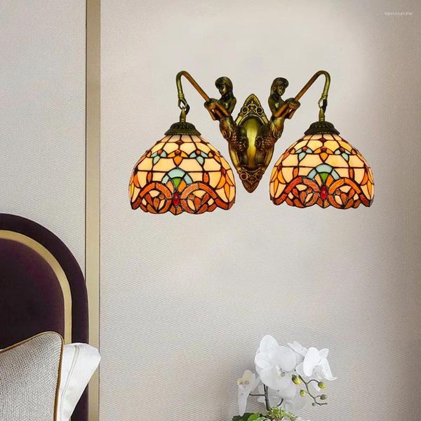 Lâmpadas de parede Modern LED Antigo Banheiro Iluminação Vidro Sconces Dorm Room Decor Penteadeira Camarim Conjuntos de Jantar Lâmpada de Vela