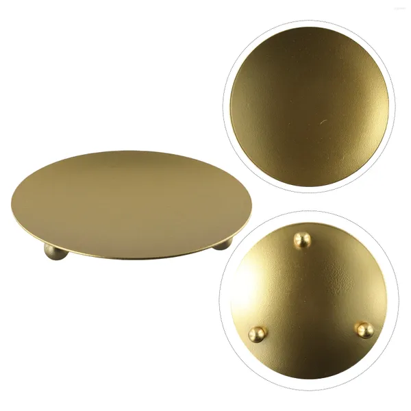 Kerzenhalter Royalty Design Iron Plate Hold auf Augenfangen und schön geeignet für jede Art Home Decor Gold Color 7x7x1 5cm