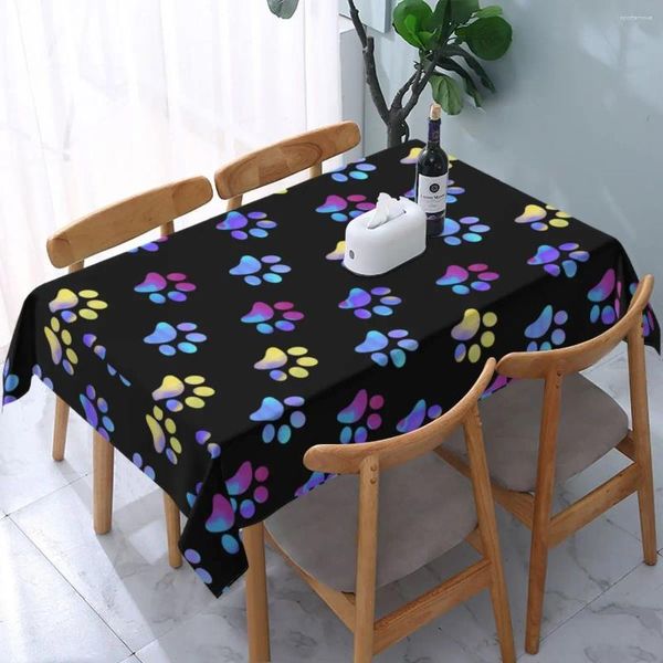 Tischdecke, rechteckig, passend für 101,6–111,8 cm, elastische Kante, hübsche Welpen-Haustierbezüge
