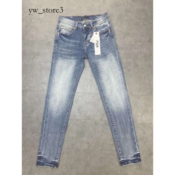 Jeans viola firmati da uomo per pantaloni da donna da uomo Jeans viola di marca Foro estivo 2024 Nuovo stile ricamo Autocoltivazione e piedi piccoli Jeans Amirs Jeans Donna 6862