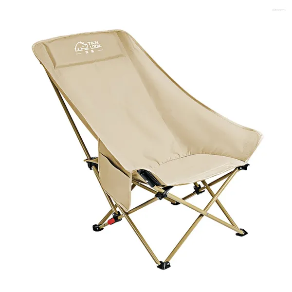 Camp Furniture Tragbarer Moon Chair Campingliege Angeln Sitzen Outdoor-Stühle Touristisches Picknick Rückenlehnenverstellung Klappbar