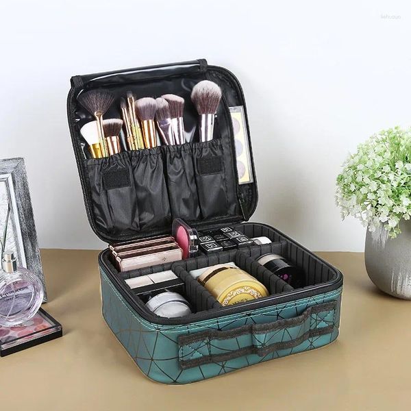 Sacos cosméticos à prova dwaterproof água caso de maquiagem caixa profissional portátil saco feminino para viagem estuche para maquillaje organizador