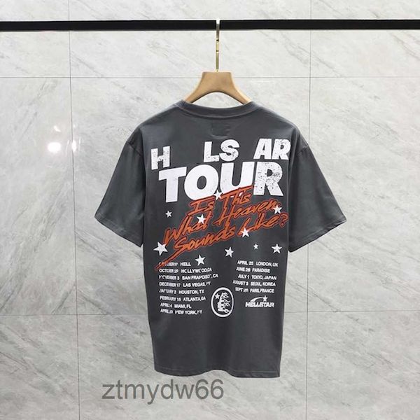 Meichhao High Street Alev Yan Yüz Yuvarlak Boyun Kısa Kollu T-Shirt Üstleri Erkek Tişörtleri Tasarımcı Erkek Kadın Gömlek Ah0Q