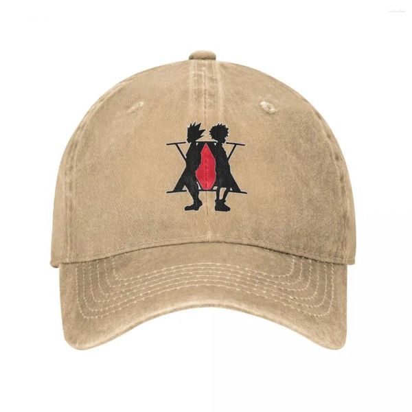 Ball Caps X Baseballkappe für Männer Frauen Distressed Denim Washed Kopfbedeckung Manga Gon Freecss All Seasons Travel Hat